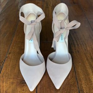 Steve Madden Pointed Block Heels Ankle tie 8.5